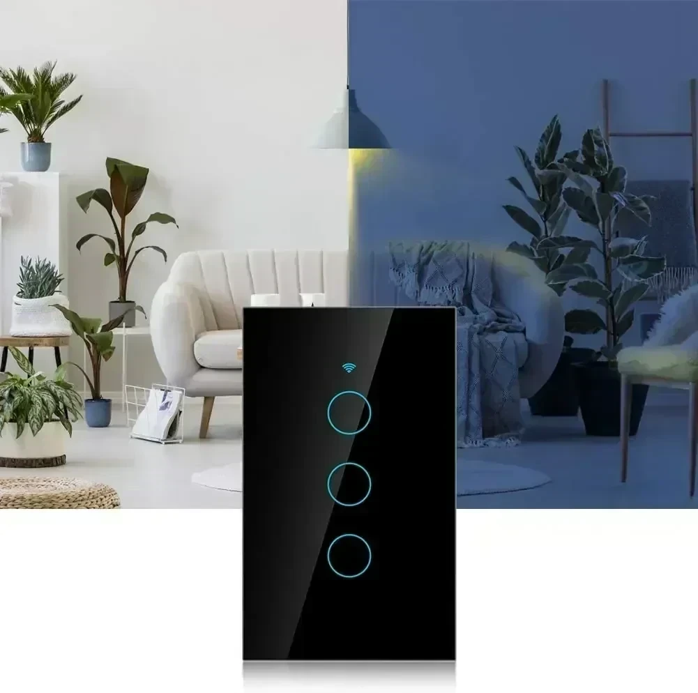 INTERRUPTOR TRIPLE SMART NEGRO  2