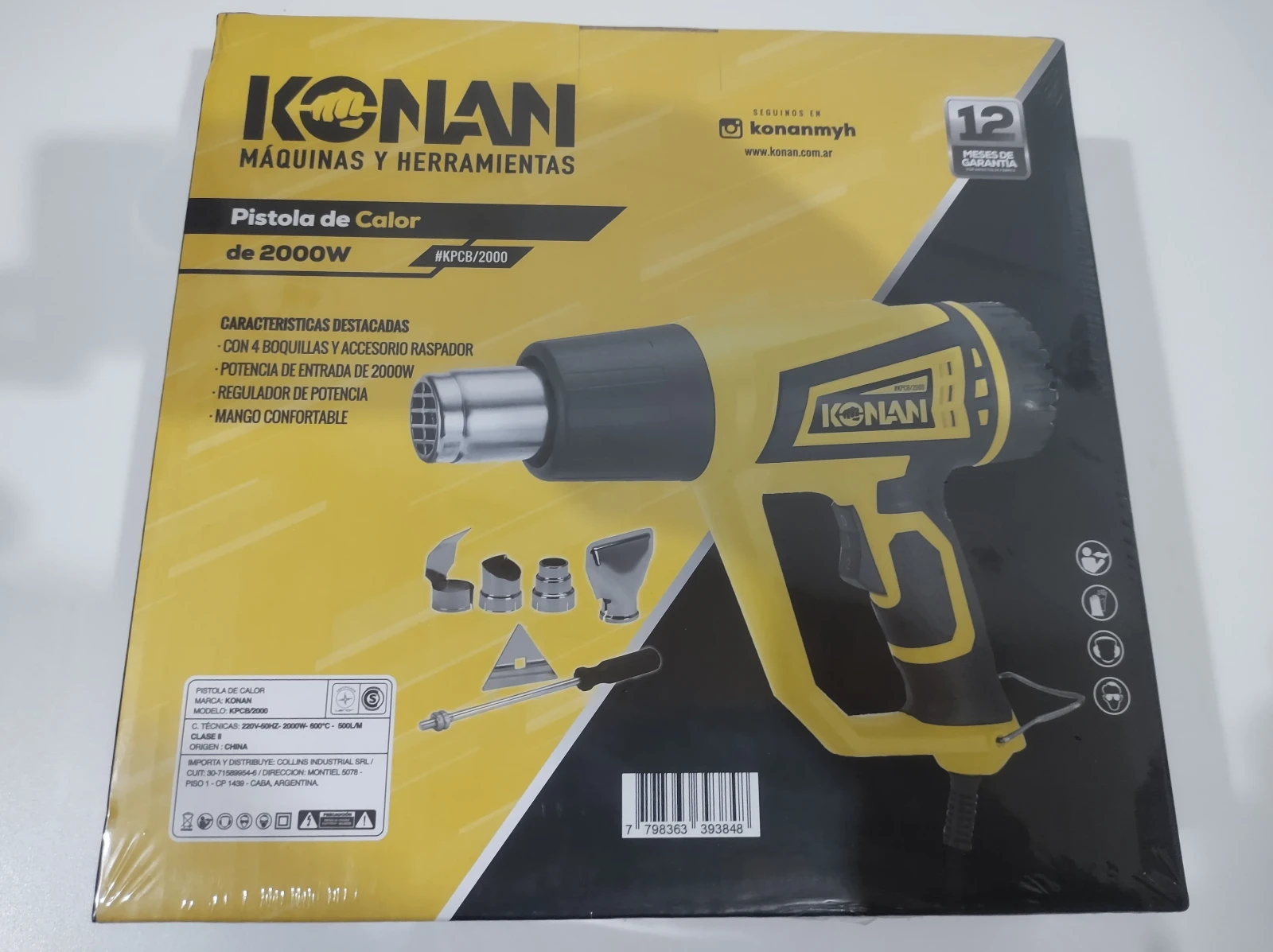 PISTOLA DE CALOR 2000WATTS 2