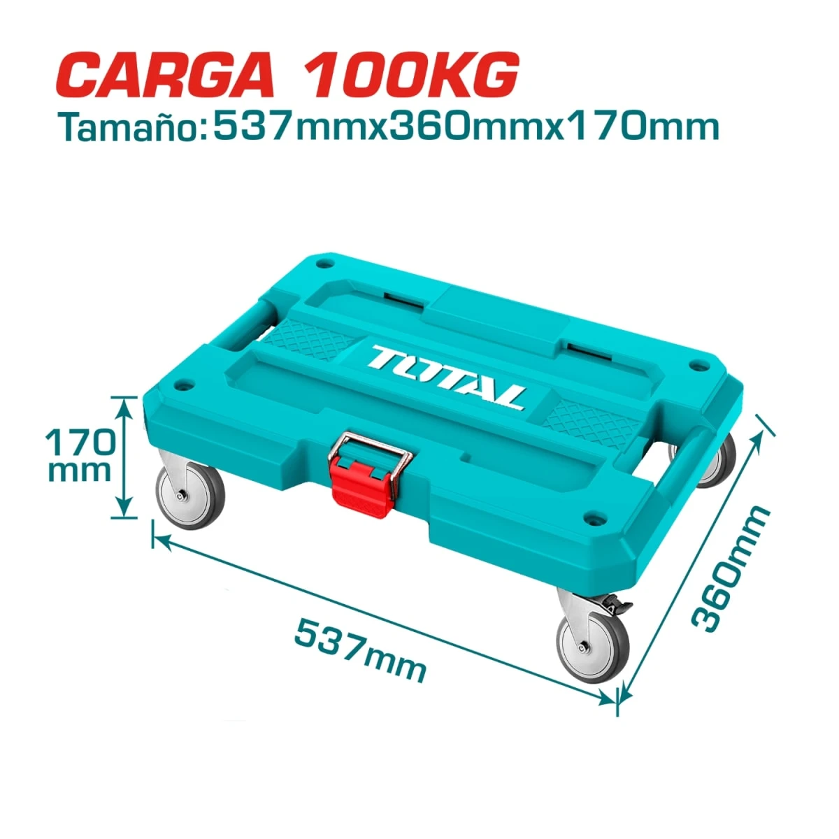 Base con ruedas para caja de herramientas soporta 100kg total