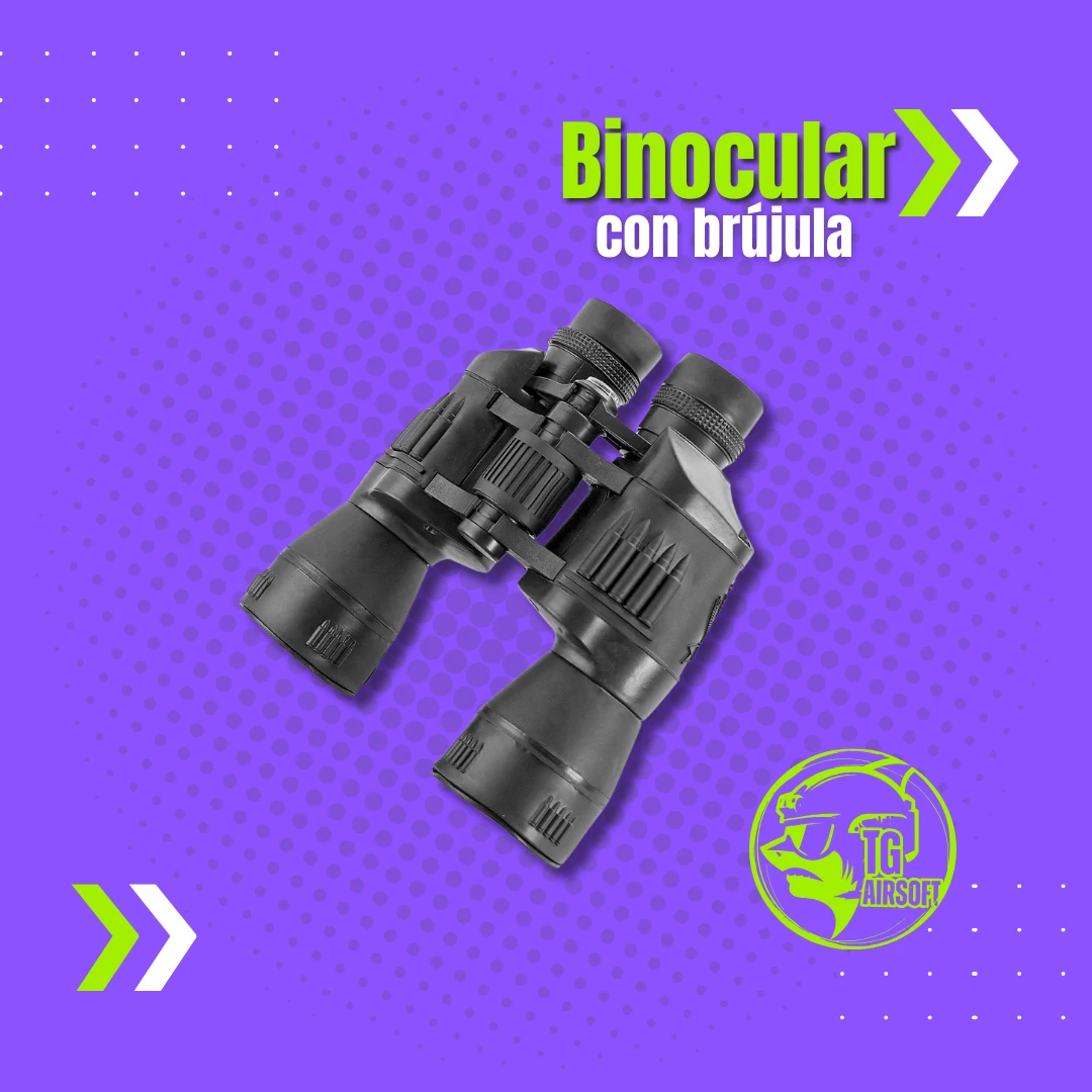 BINOCULAR CON BRÚJULA 20X50
