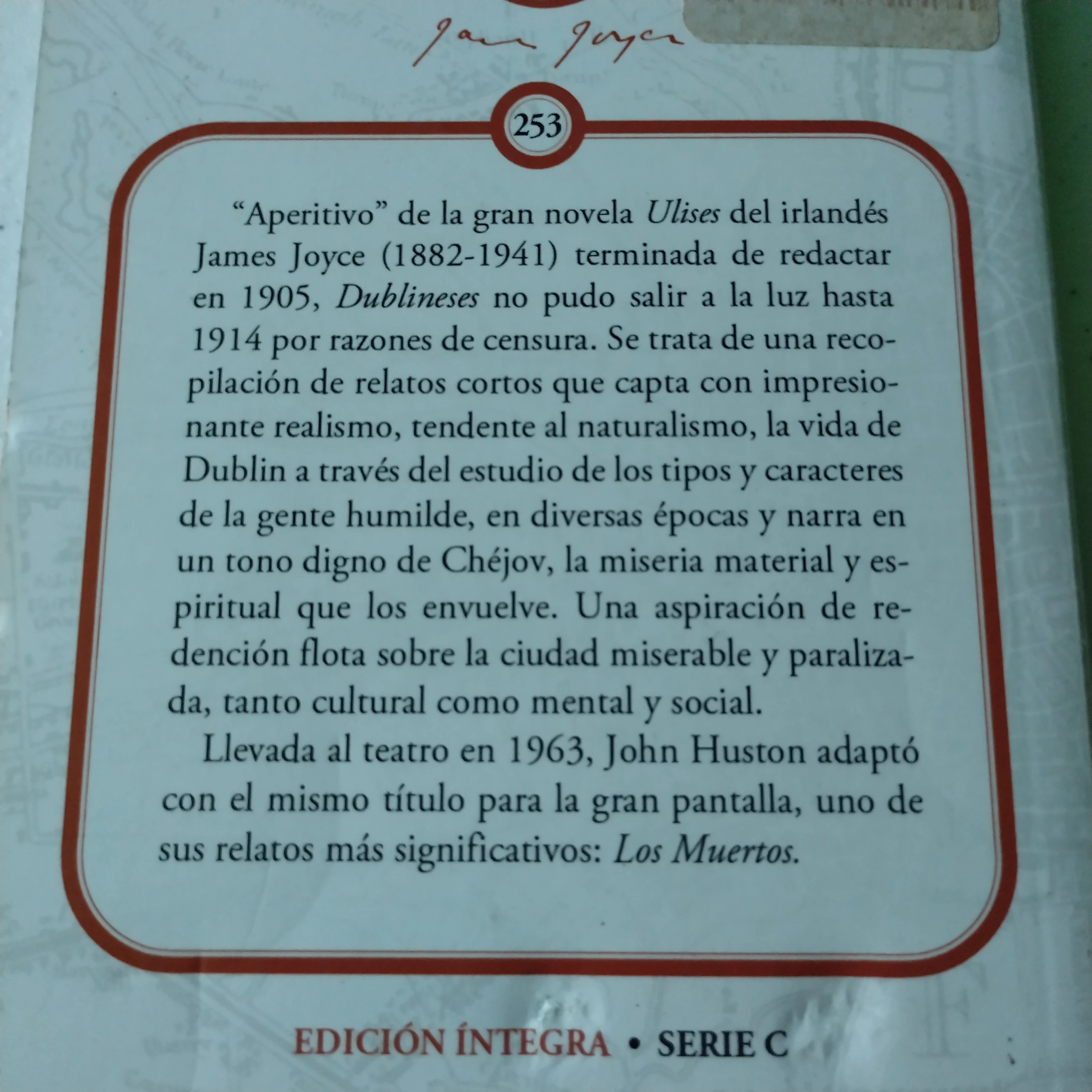Dublineses, James Joyce  2