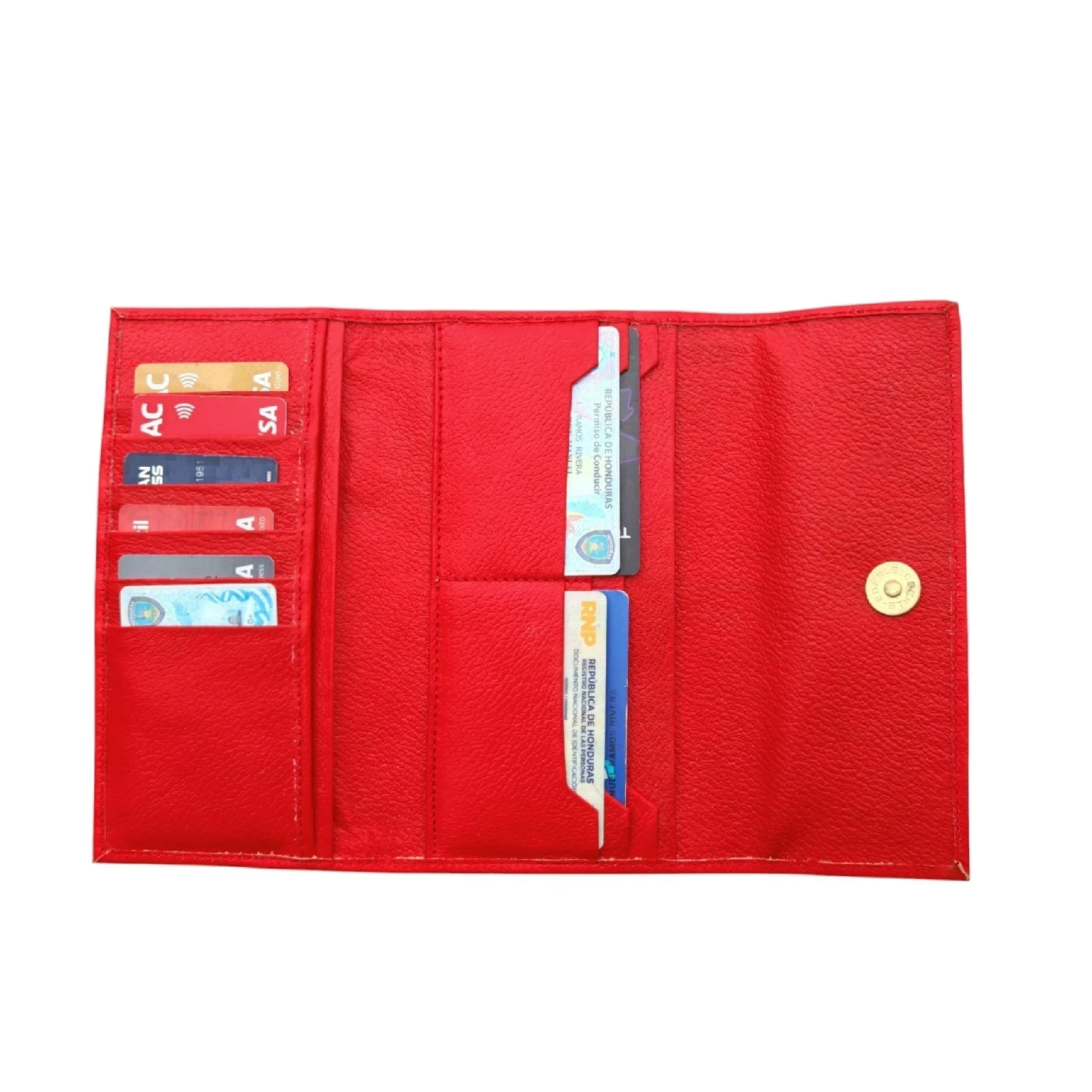 Monedero de Mano de Cuero Graneado  4