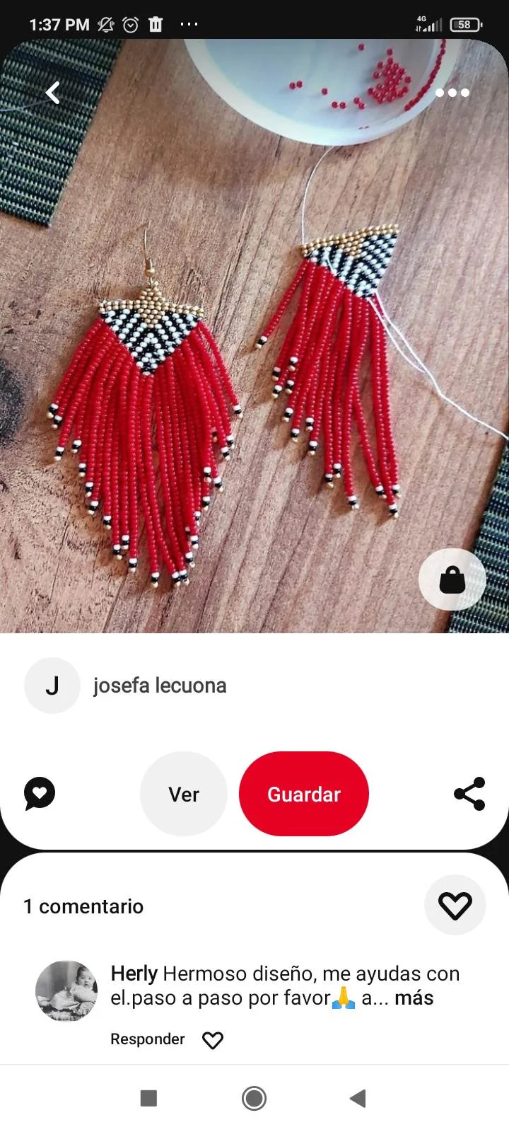 Aretes en flecos  9