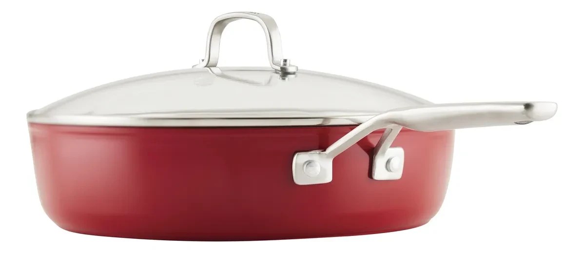 Sarten Kitchenaid 84849 Tapa Antiadherente 4,7l Rojo 2