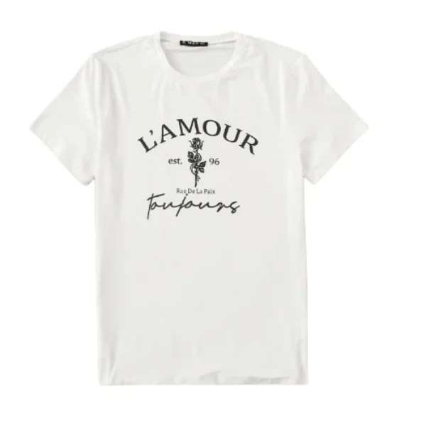 Camiseta con estampado floral