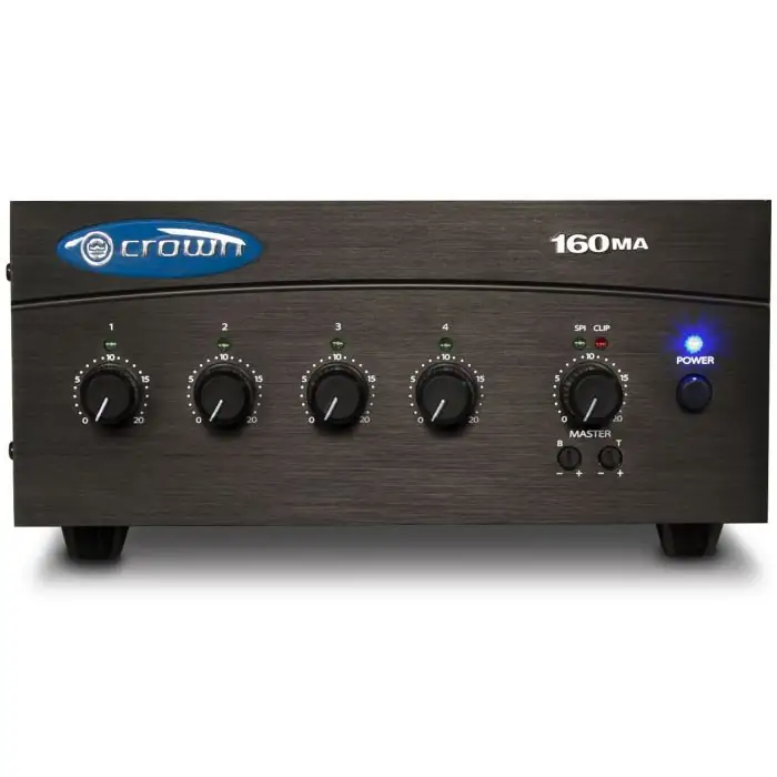CROWN AMPLIFICADOR / MEZCLADOR DE 4 ENTRADAS, 60W 160MA 2