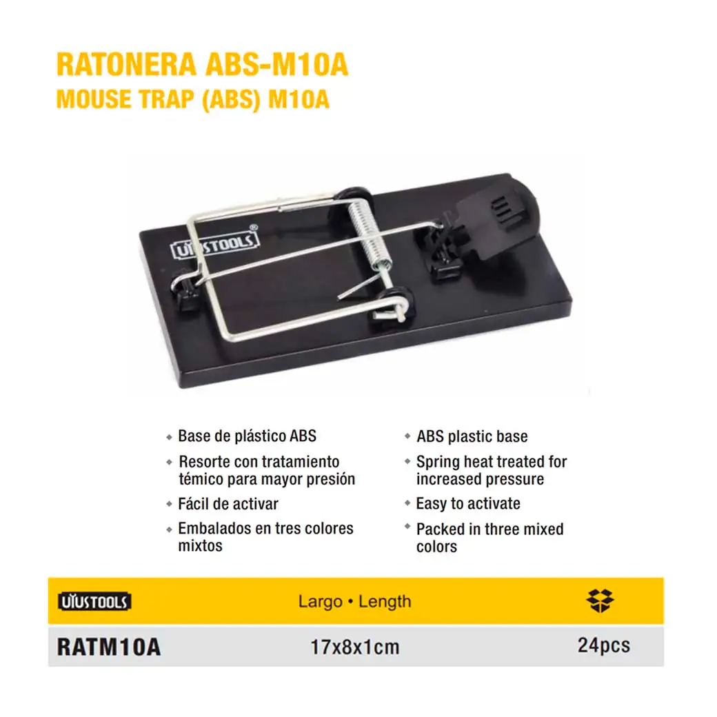 RATONERA PLANA ABS.M10A UYUST 17x8x1cm 