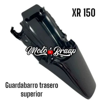 PL XR 150 L Guardabarro trasero superior negro IMGUT64 OKL
