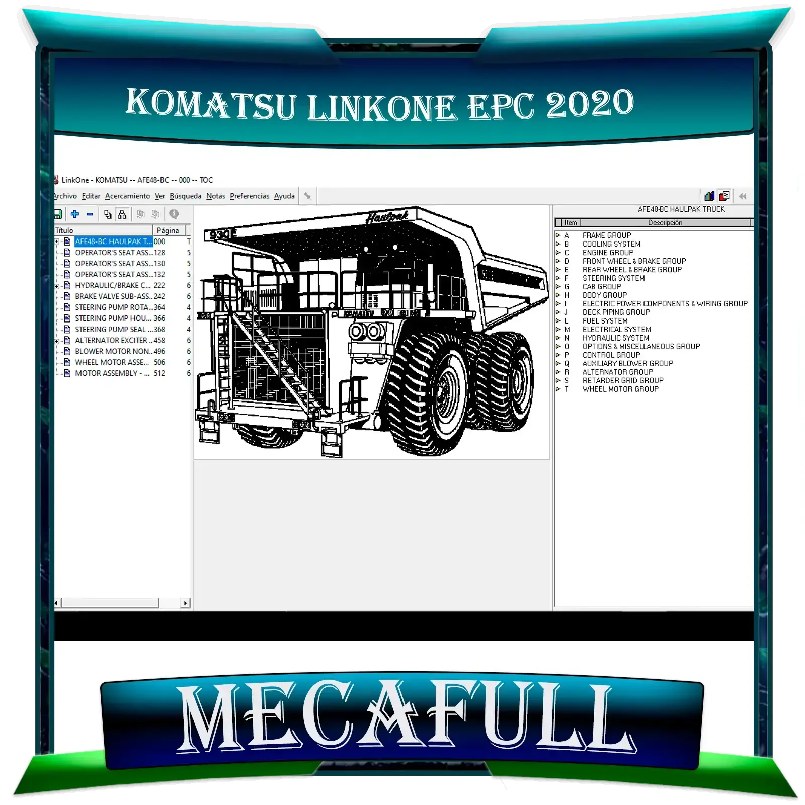 KOMATSU LINKONE EPC 2020
