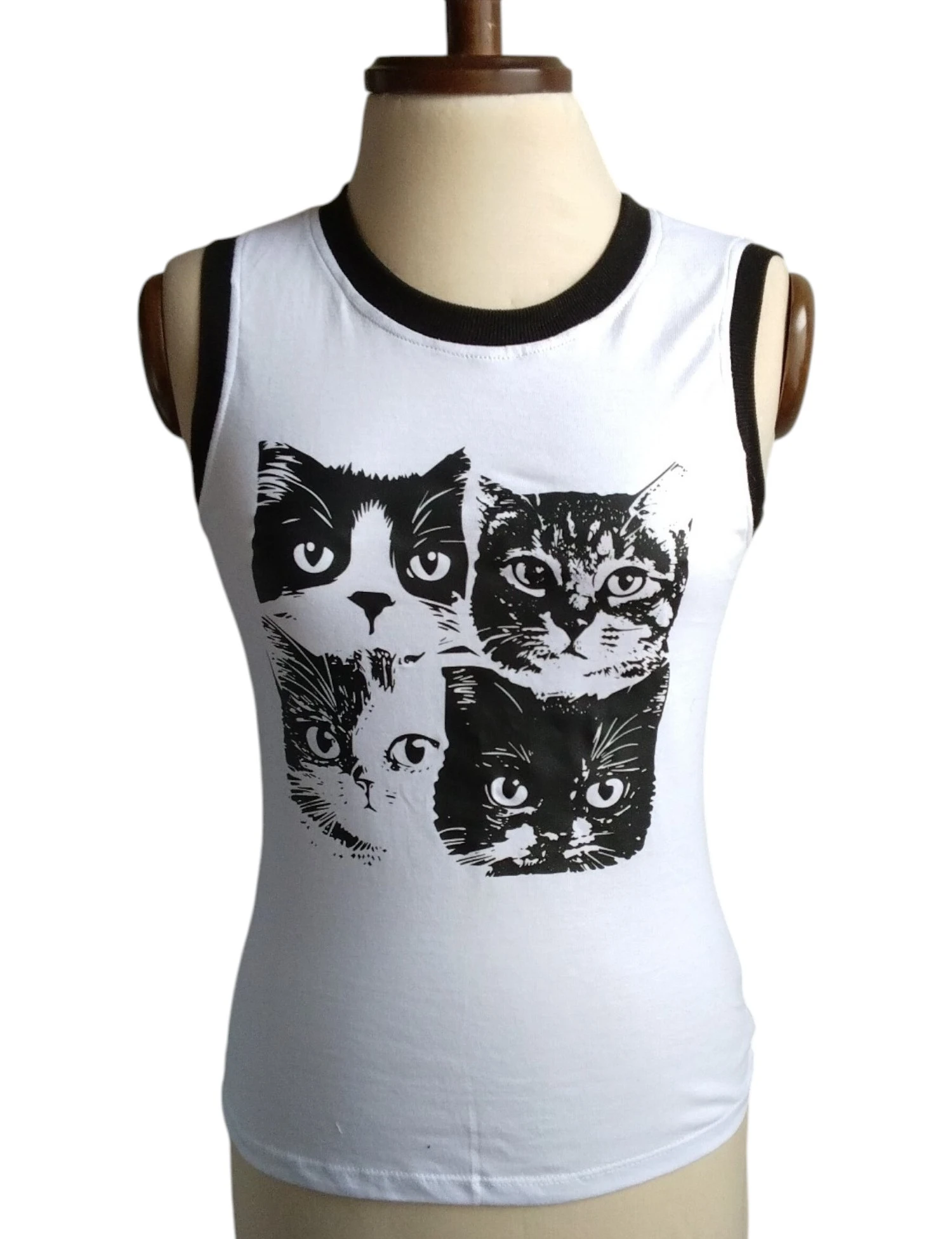 Camiseta estampada blanca 