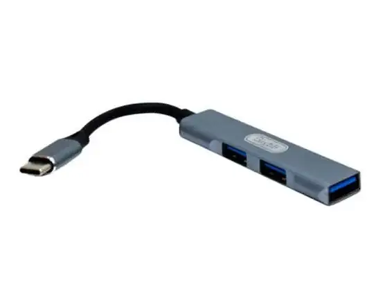 Cable Adaptador Otg Tipo C Con 3 Puertos USB  3