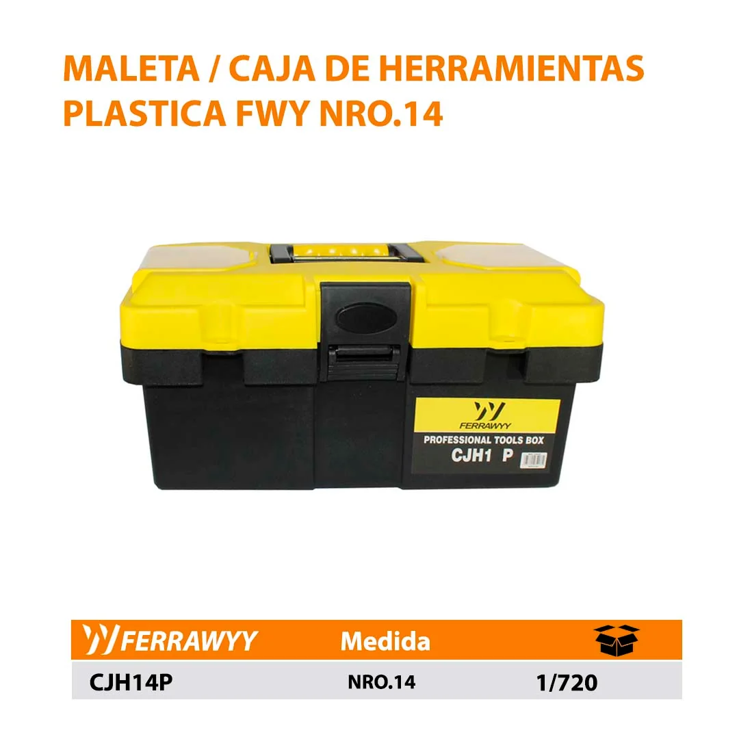 MALETA / CAJA DE HERRAMIENTAS PLASTICA FWY NRO.14