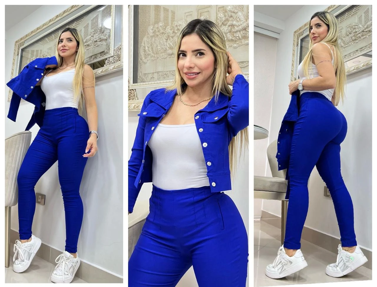 Conjunto formal 3 piezas con chaqueta  3