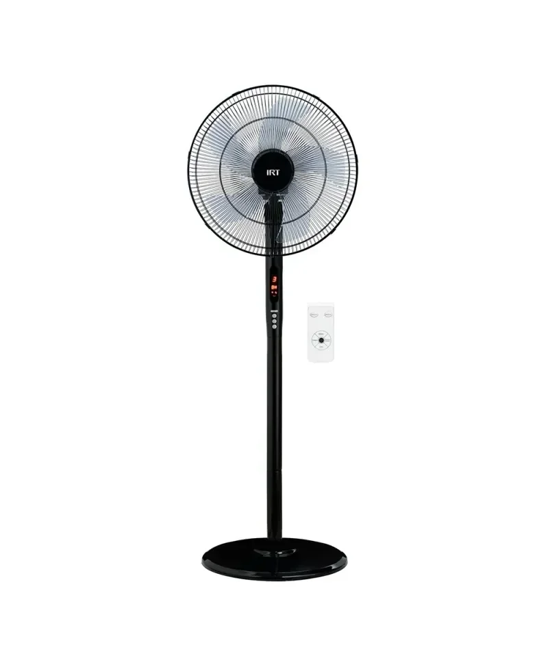 Ventilador 16" Pie 72W Timer/Control Negro 3