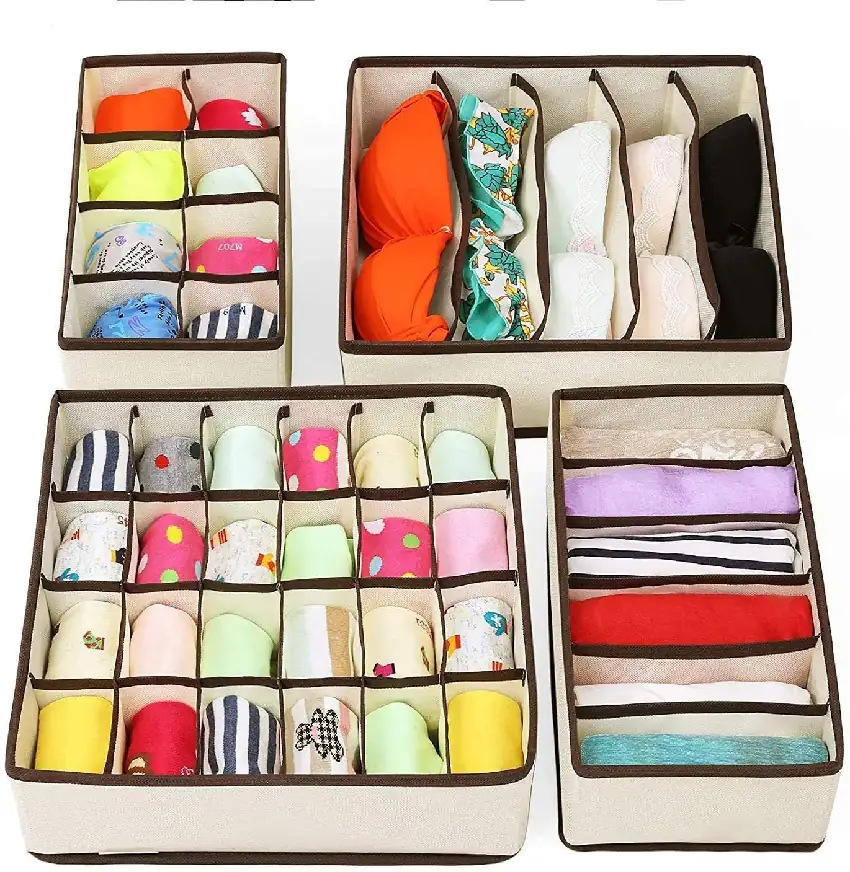 Organizador de ropa plegable para cajones 