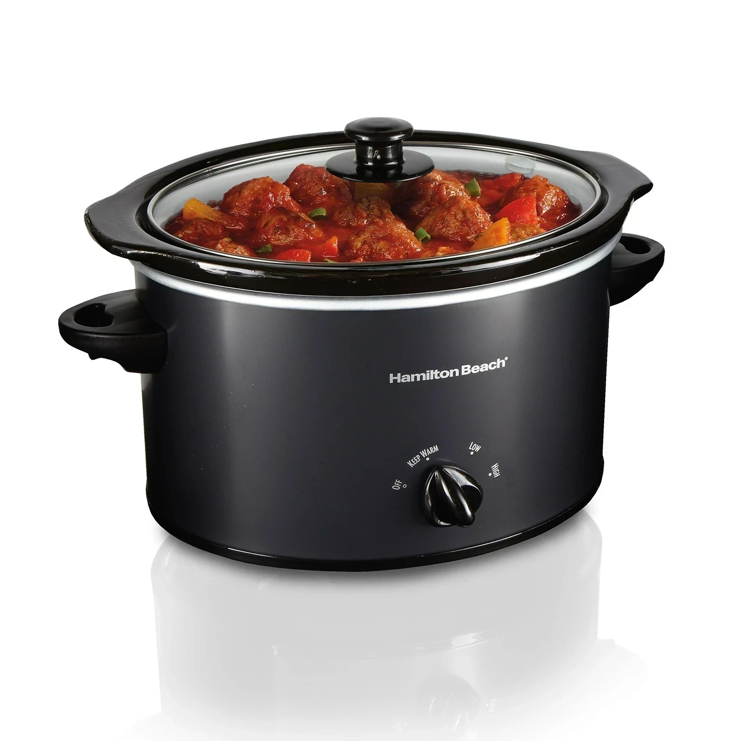 HB Slow Cooker 3 Qt Oval 33231 Black