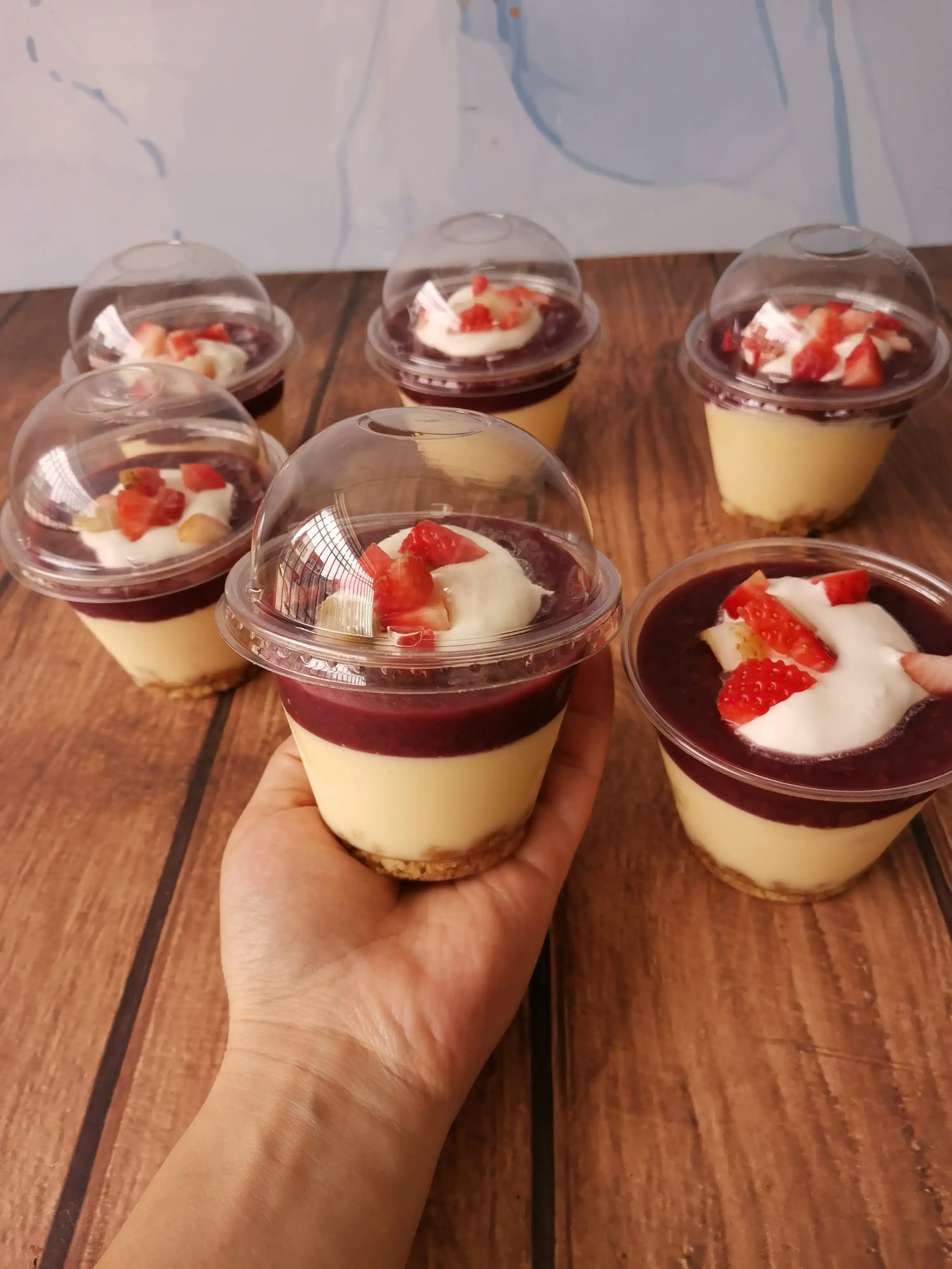 Panacotta de frutos rojos