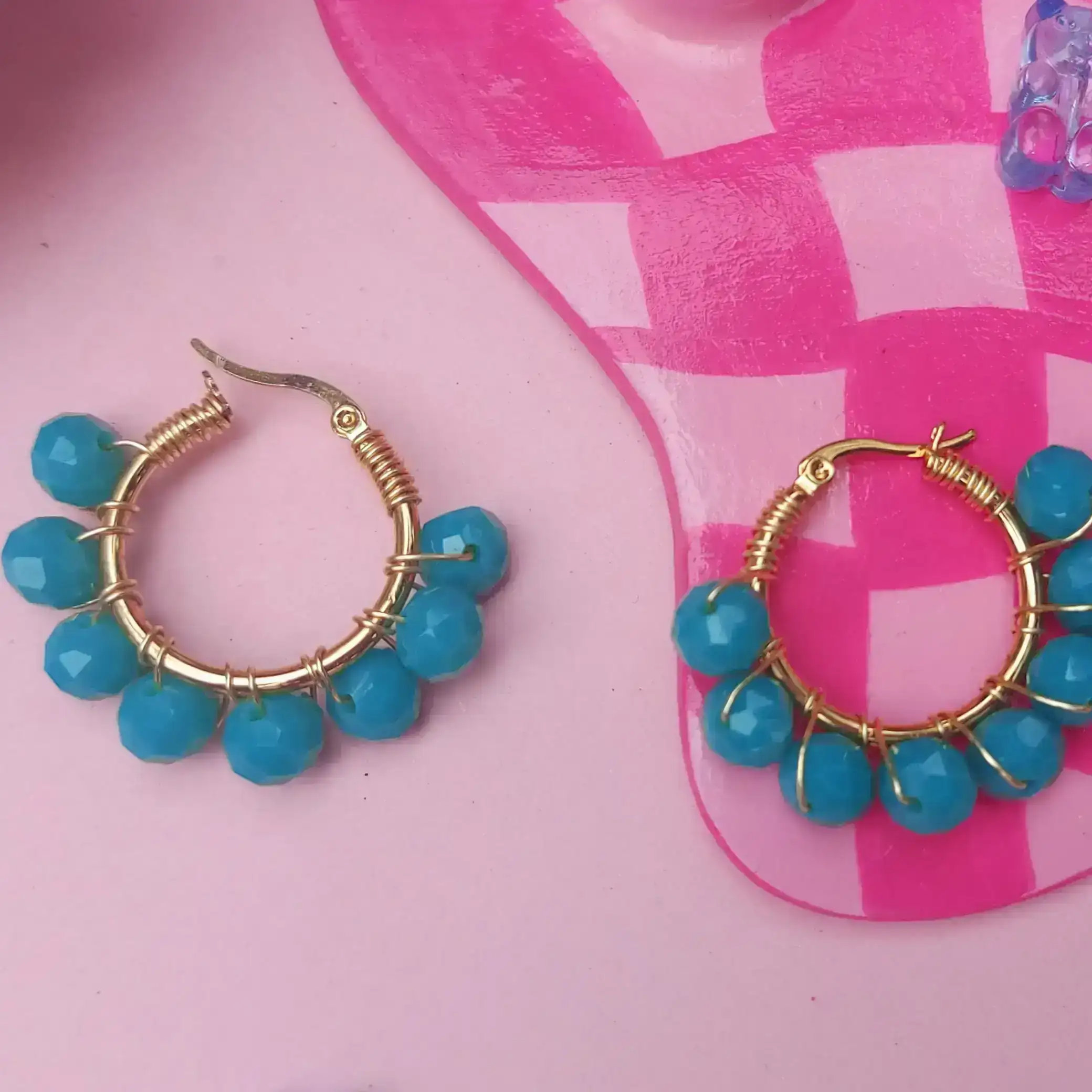 Argollas con cristal 2