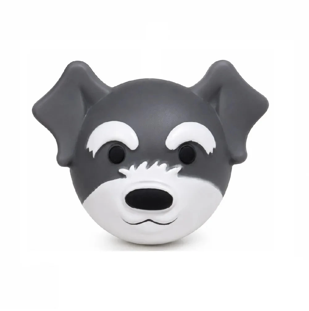 Juguete de goma con sonido diseño Schnauzer