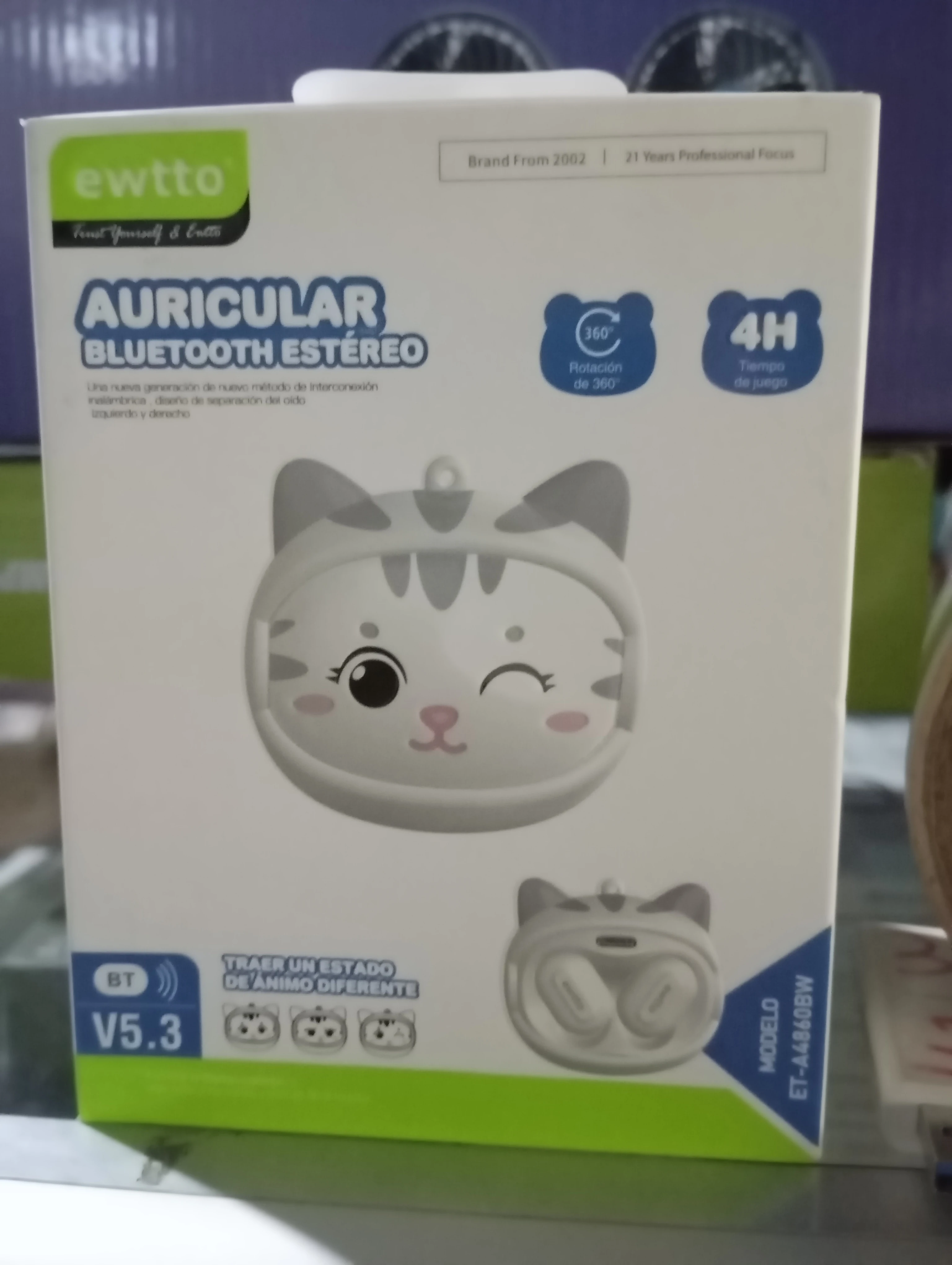Audífonos ewtto carita reversibles 
