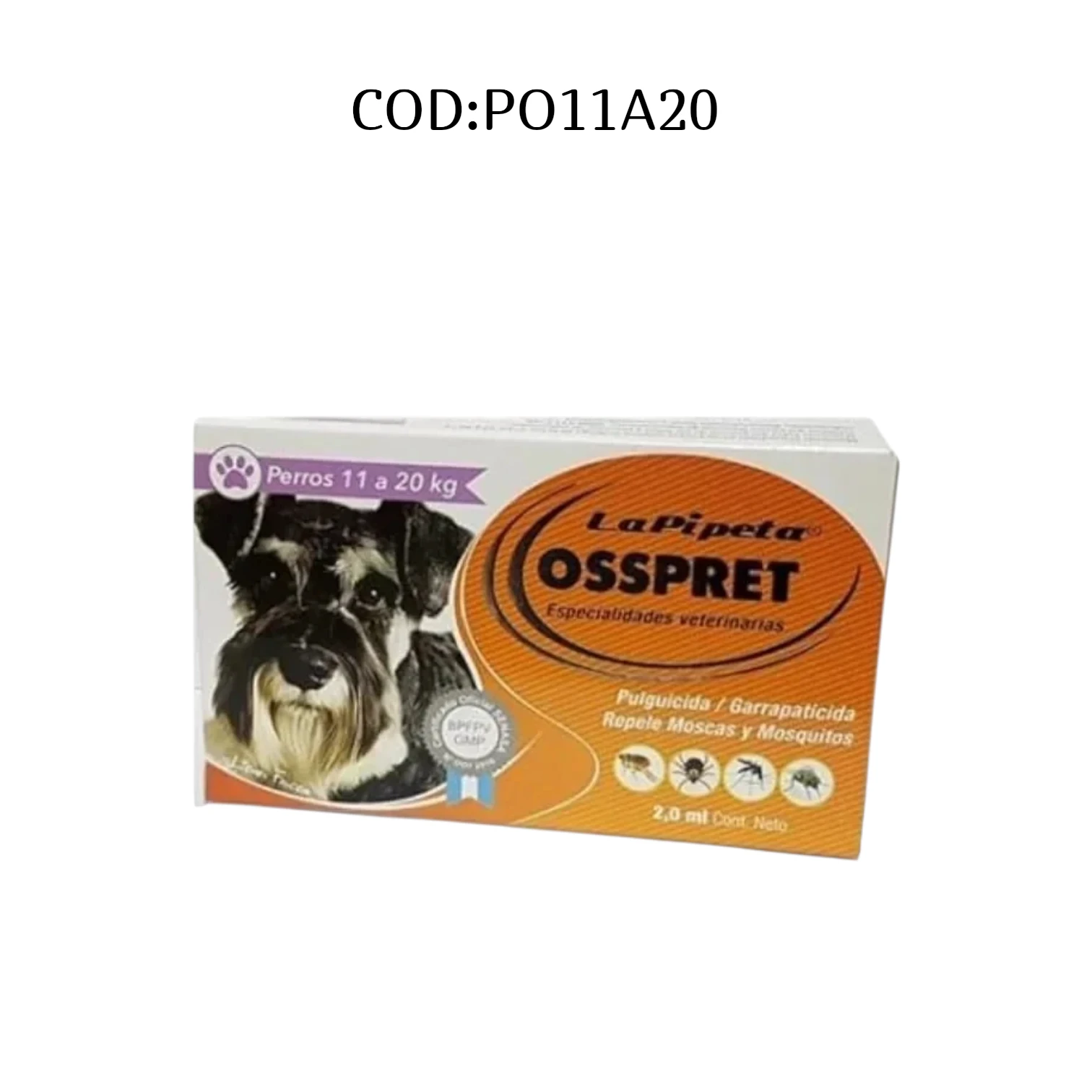 PIPETA OSSPRET  11 a 20 kg