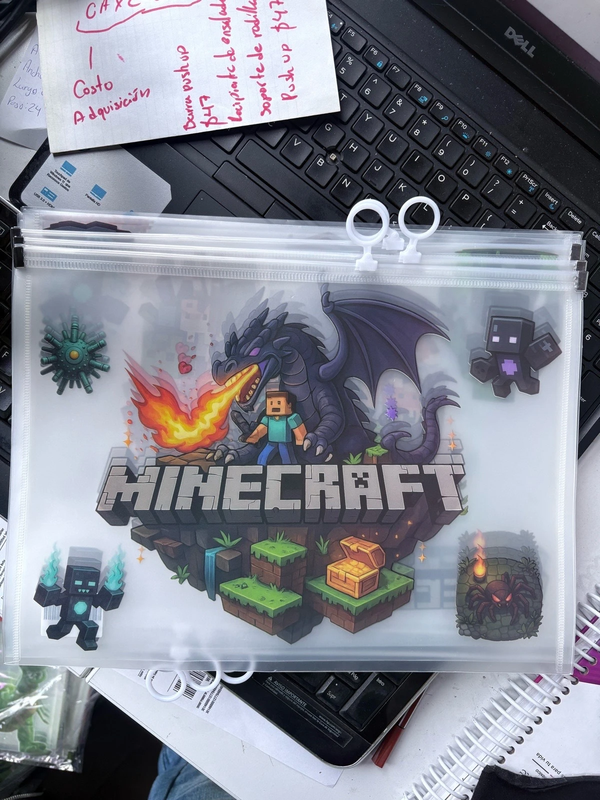 12 Folders de plastico tamaño carta de personajes  4
