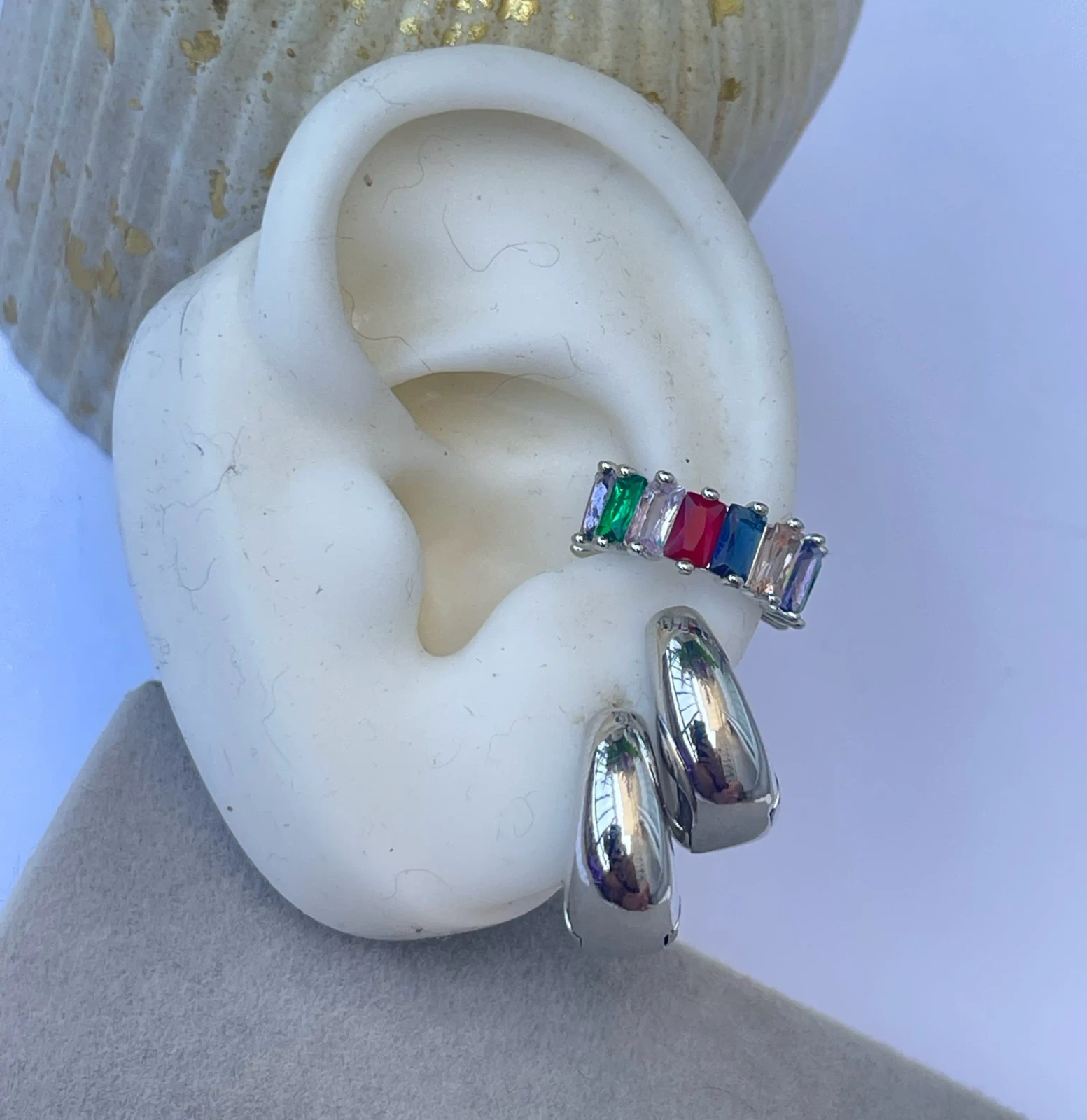 EARCUFF FIESTA SILVER