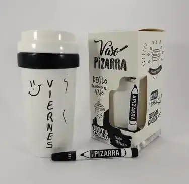 Vaso Térmico Pizarra  Incluye Marcador 3