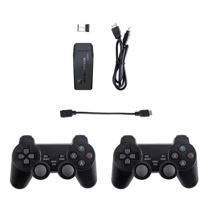 MINI CONSOLA 10000 JUEGOS RETRO CONTROLES INALÁMBRICOS 4