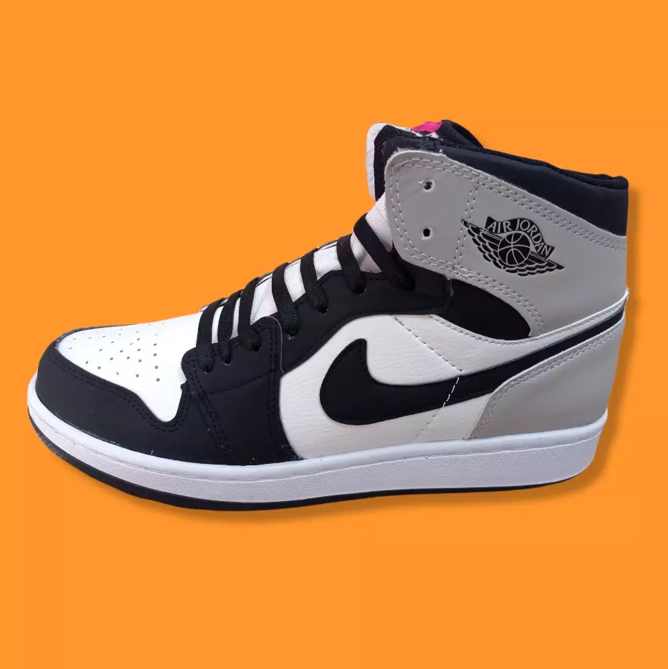 Adidas tipo Air Jordan, color negro y gris
