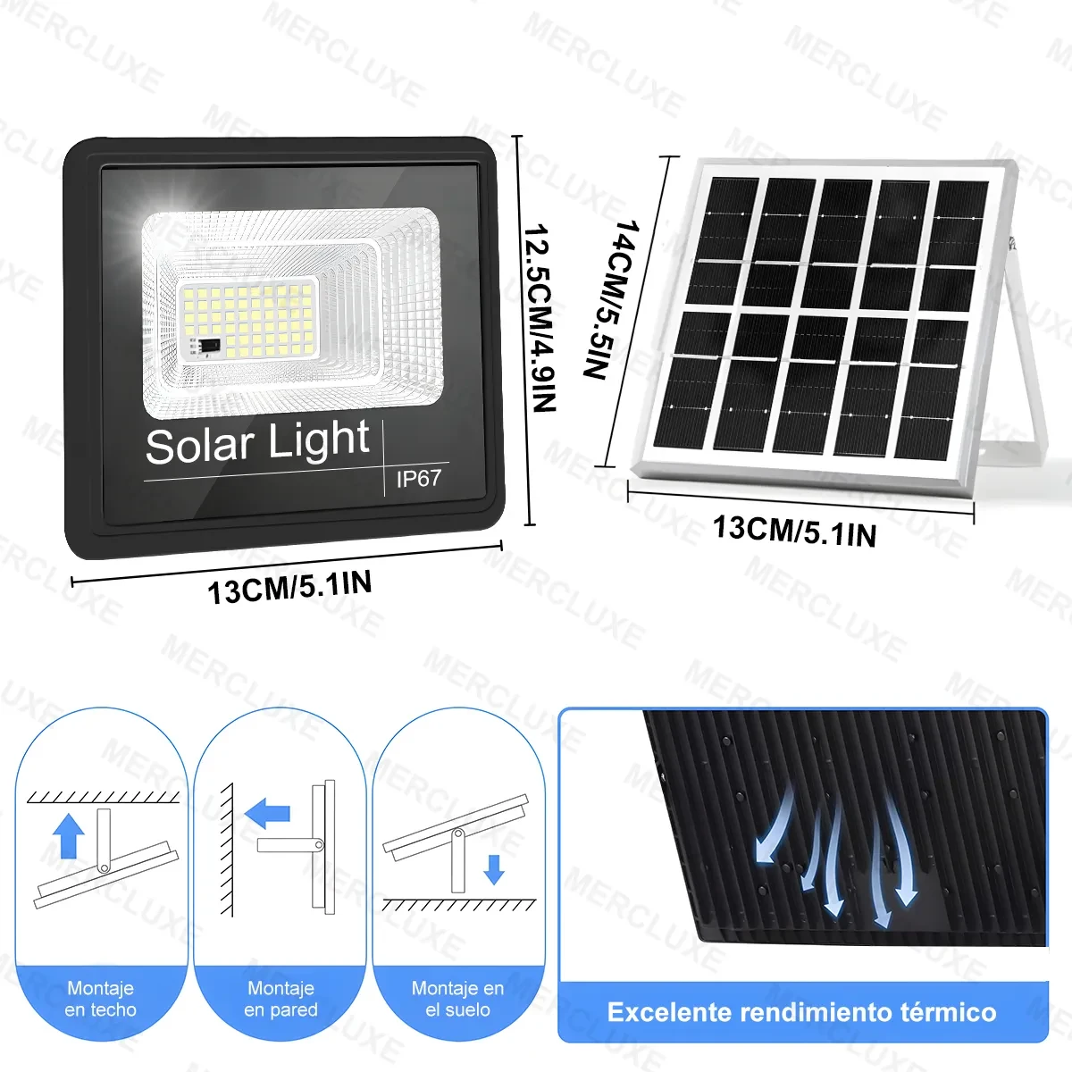 KIT DE 4 LAMPARAS SOLARES CON 1200 FOCOS C/U 2