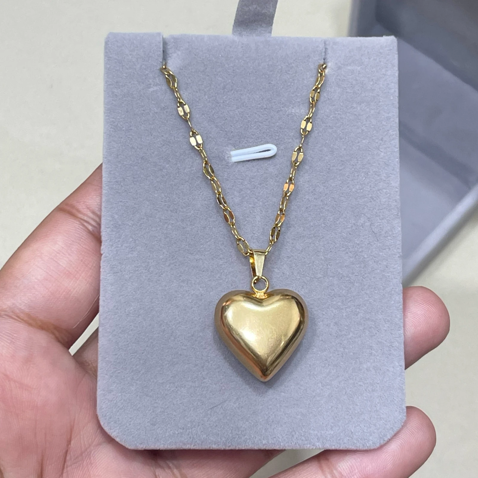 Cadena corazon chunky 4