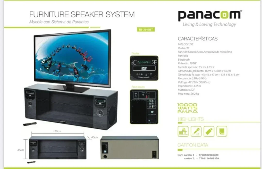Mueble con parlante PANACOM