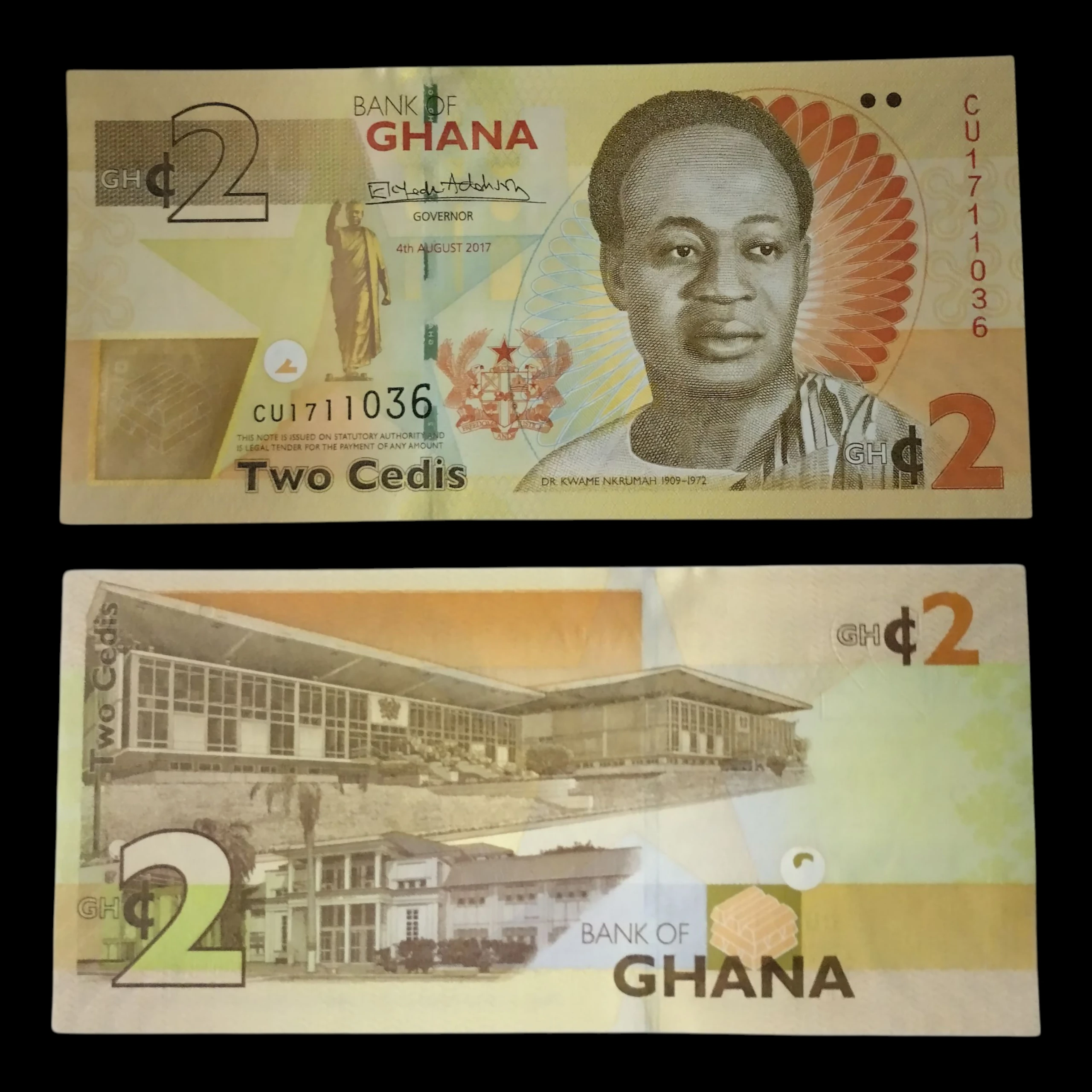 • Ghana 2 cedis UNC
