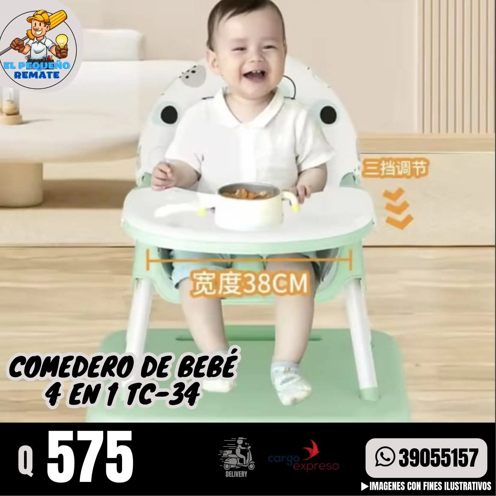 COMEDERO DE BEBÉ 4 EN 1 TC-34 4