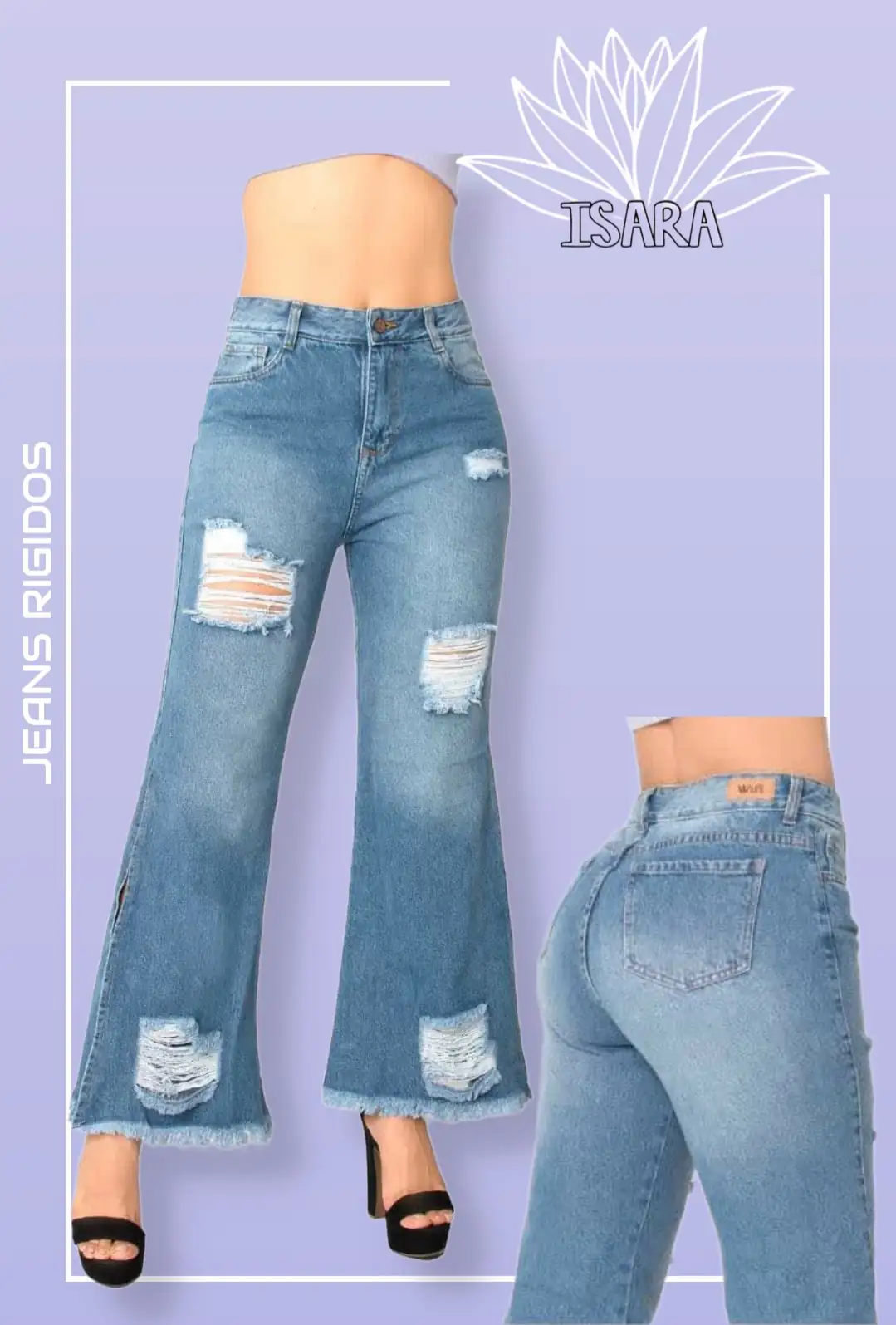 Jeans Rigido bota campana 