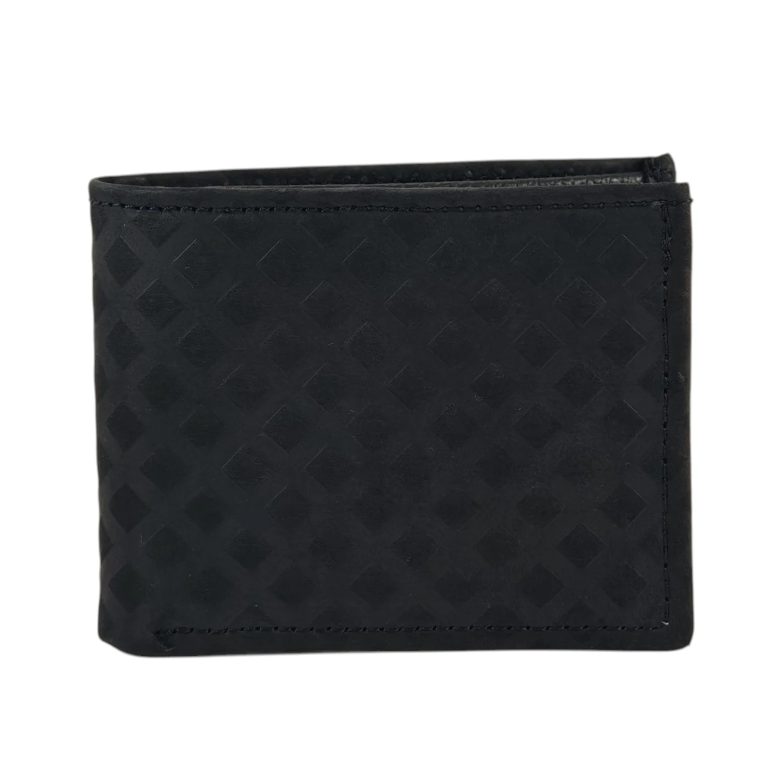 Billetera de Cuero Clásica Bifold AXEL - Negro Texturizado