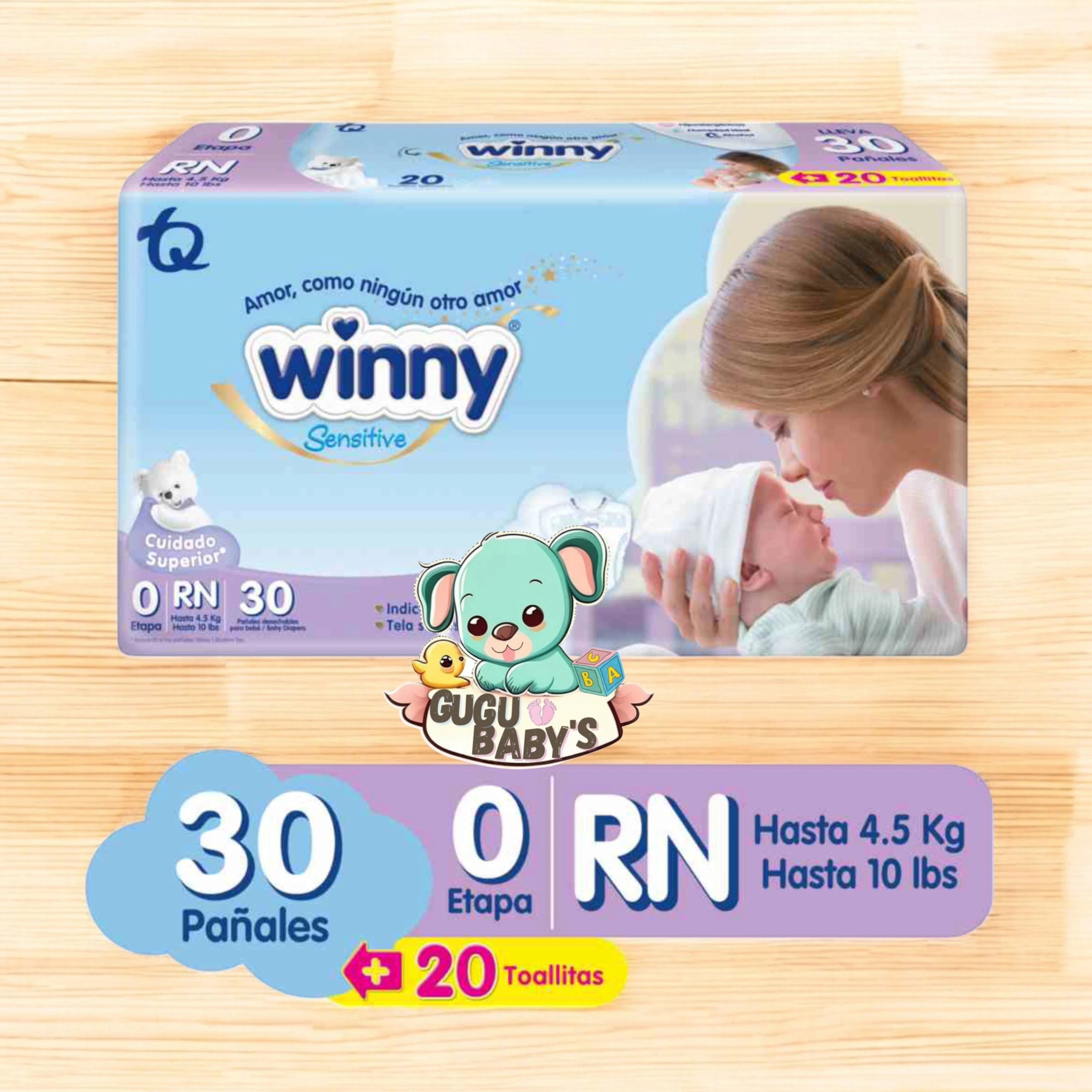 PAÑALES WINNY ETAPA O X 30