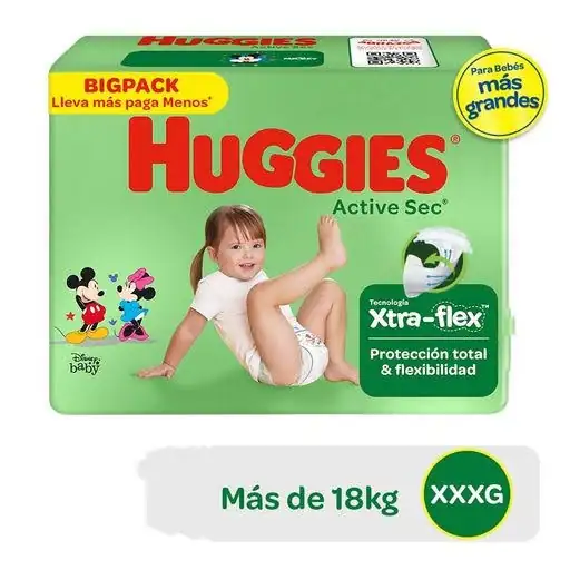 Pañales Huggies XXXG