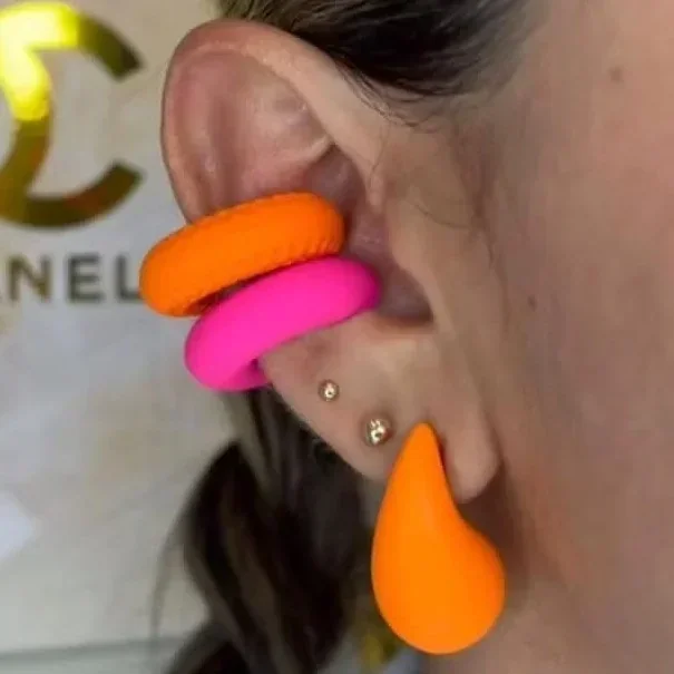 EARCUFF CHUNKY COLORIDOS 6