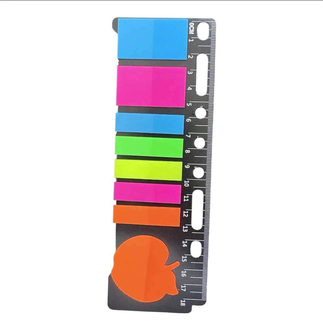 Tira de post it con regla de 18 cm  4