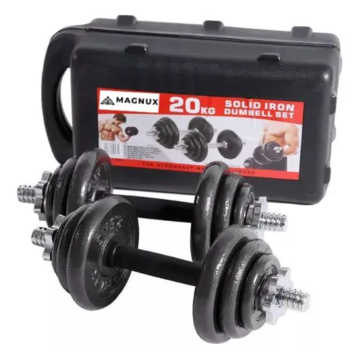 Kit 2 mancuernas Magnux Estuche 20Kg 