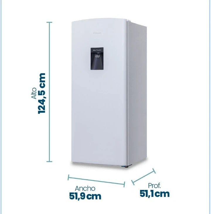 HELADERA PHILCO C/DISPENSER 161LTS BLANCA