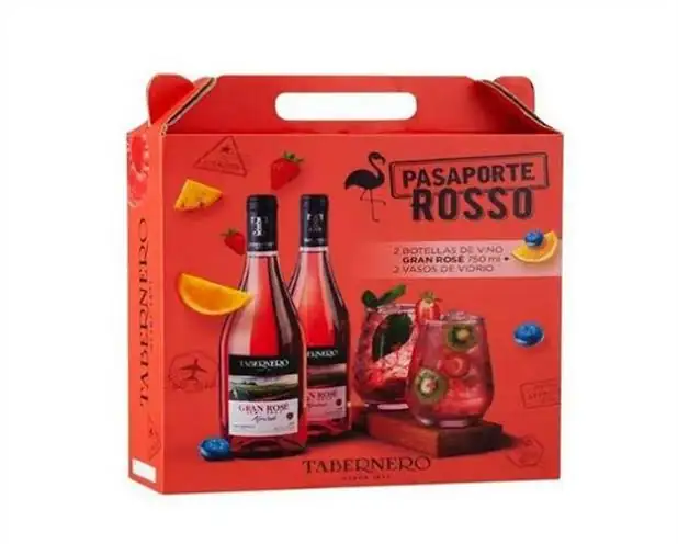 Vino Gran Rosé TABERNERO Semi Seco Afrutado Botella 750ml Pack 2un