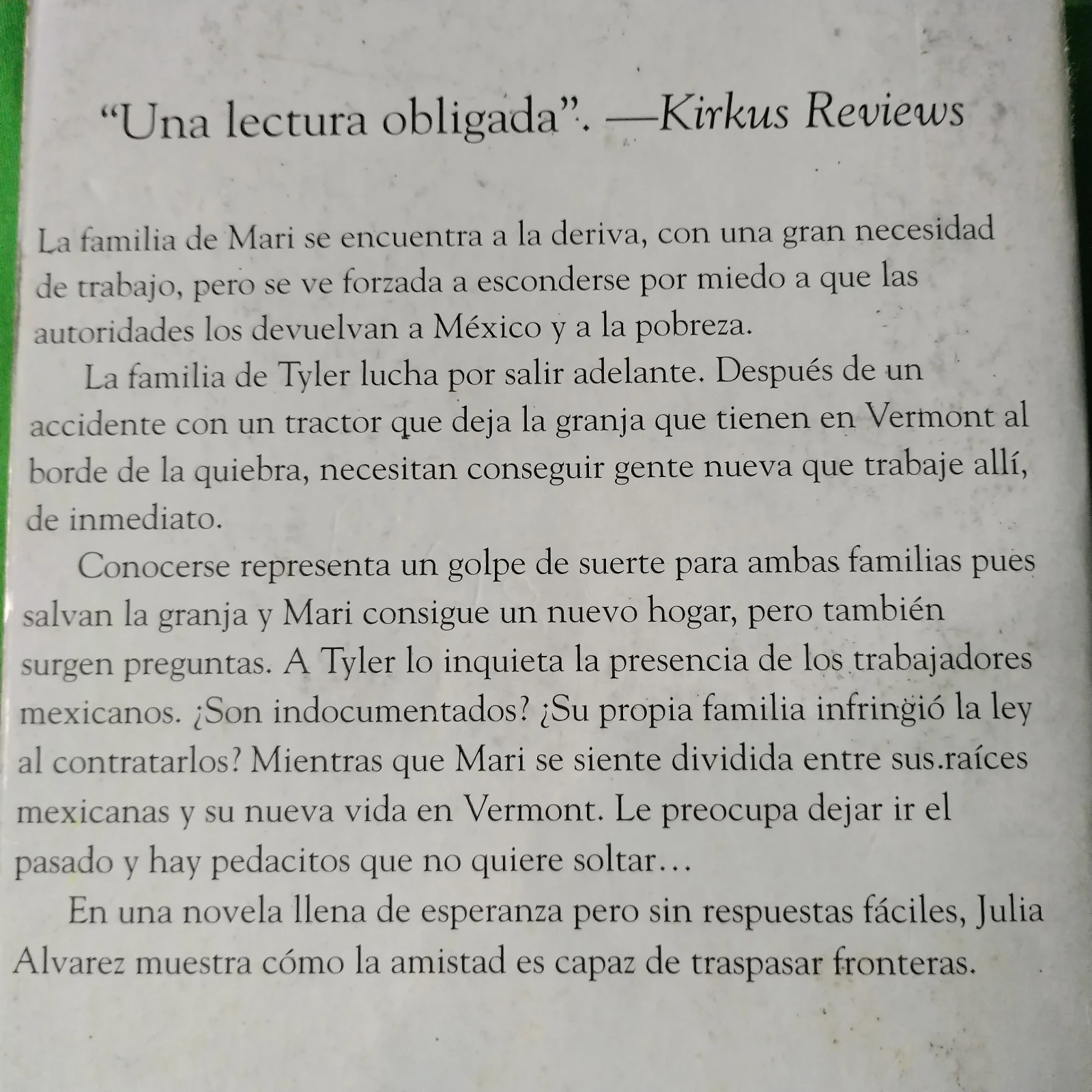 Devolver al remitente , Julia Álvarez usado 4