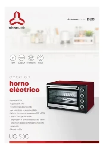 Horno electrico ULTRACOMB 50LT