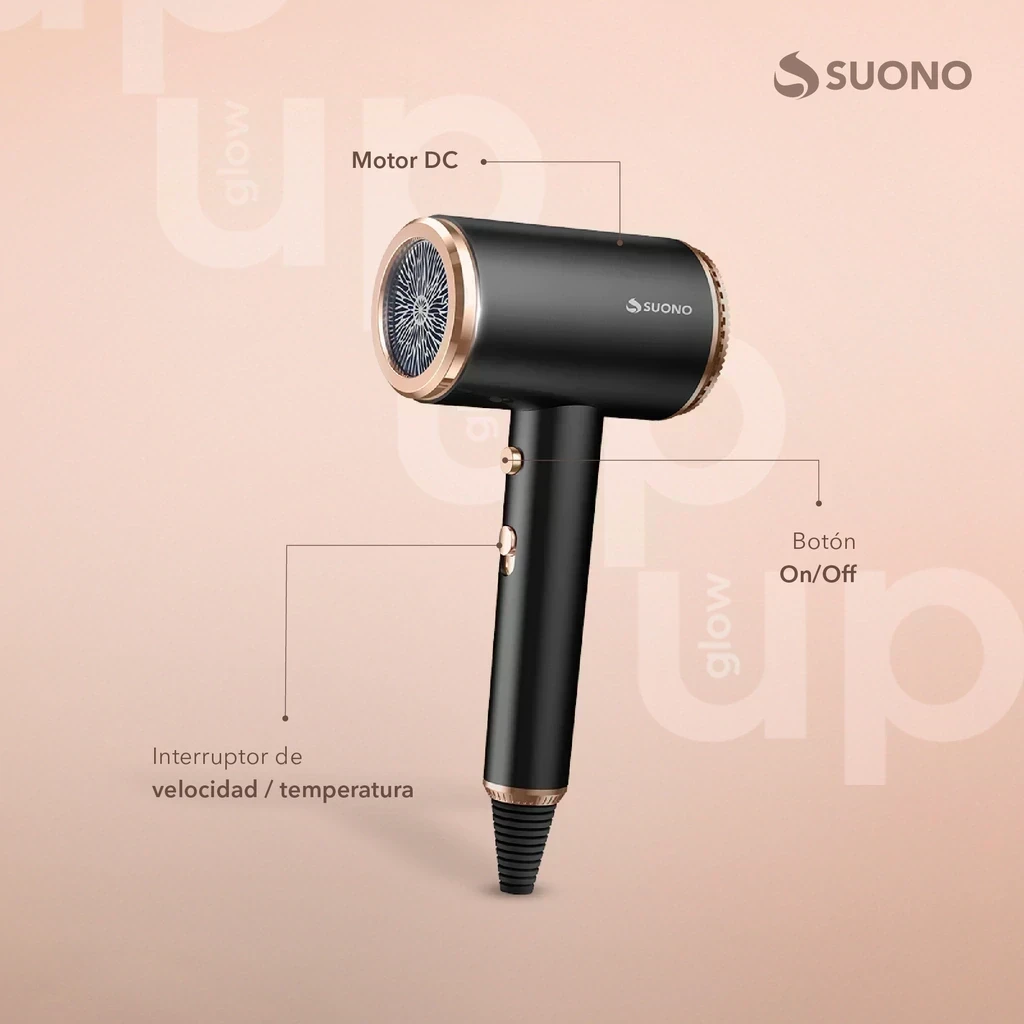 SECADOR DE PELO SUONO PRO CON FUNCION FRIO