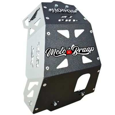 AC XR 190 L / AC XR 190 2.0 / Pechera acero gris con negro logo 3d cromado ML