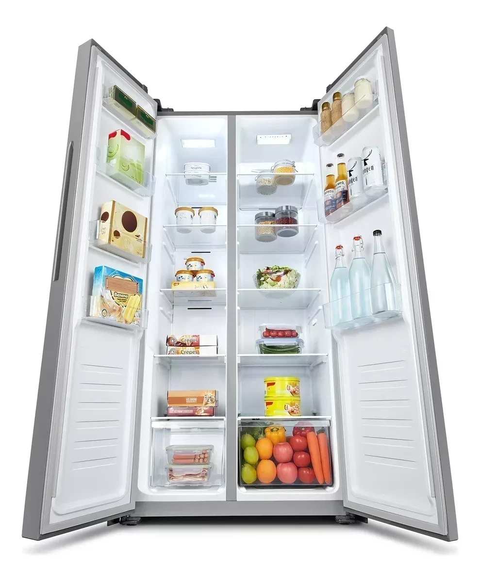 Heladera Side By Side Hisense  No Frost 468 L Acero Inoxidable 3
