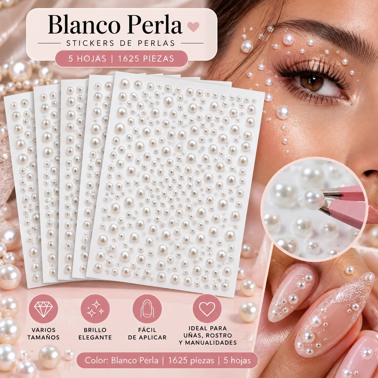 lumera piedra decoracion blanco perla 